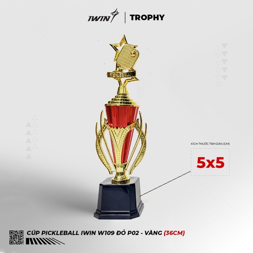 SPV041924 - Cúp iWin W109 P02 Đỏ (Vàng, freesize) 